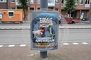 Billboard World Of Dinos At The Sugarfactory Amsterdam The Netherlands 21-6-2024