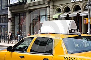 Billboard on Yellow Taxi photo