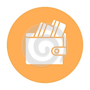 Billfold wallet Isolated Vector icon which can easily modify or edit