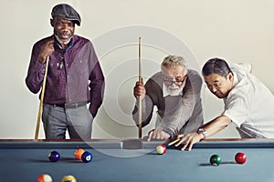 Billiard Ball Club Leisure Sport Shot Team Game Concept