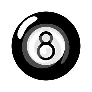 billiard ball eight pictogram
