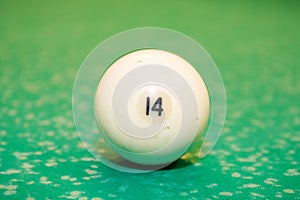 Billiard ball number 14