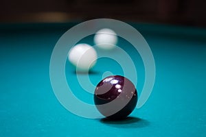 Billiard-ball: reflections from lamps