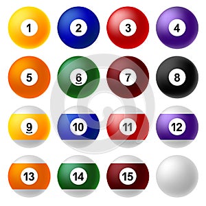 Billiard ball set