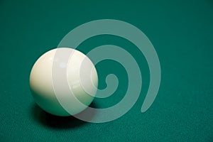 Billiard ball on a table