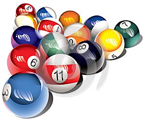 Billiard balls