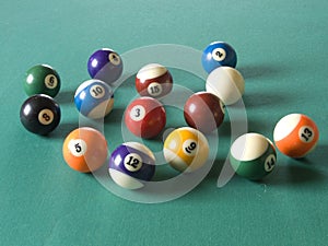 Billiard balls