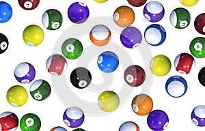 Billiard Balls Backdrop