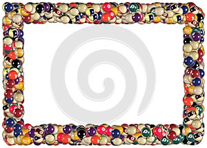 Billiard balls frame