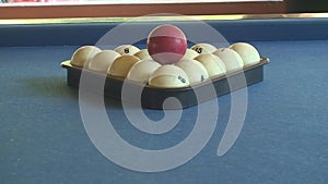 Billiard balls , pool table