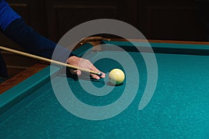 billiard balls on a table with green cloth, leisure activities, sports