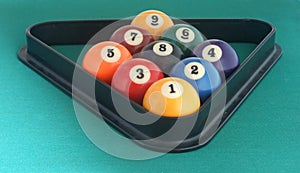 Billiard balls triangle