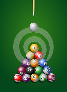 Billiard Balls. Vector