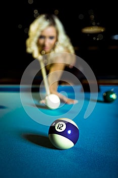 Billiard girl