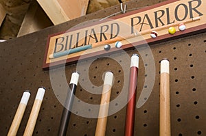 Billiard Parlor Sign