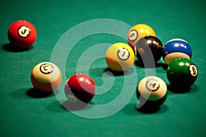 Billiard - pool balls