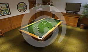 Billiard room classical style