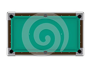 Billiard Table Isolated