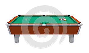 Billiard Table Isolated