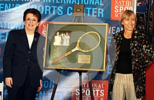 Billie Jean King and Martina Navratilova