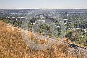 Billings, Montana as seen from above in Summer photo