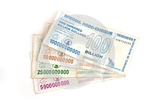 Billion dollar bank notes photo