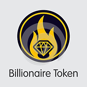 Billionaire Token - Virtual Currency Trading Sign.