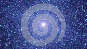 Billions Of Outer Space Twinkle Stars Swirl In Spiral Vortex Pattern - 4K Seamless VJ Loop Motion Background Animation