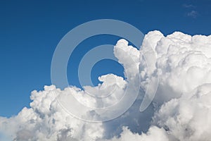 Billowing Clouds with Blue Sky