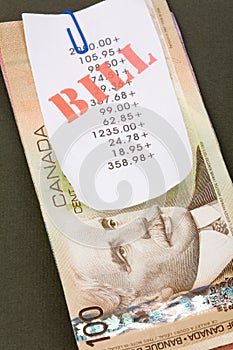 Bills and canadian dollars
