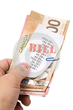 Bills and canadian dollars
