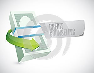 bills credit counseling sign illustration