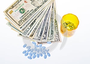 Bills of mony and prescription medicine