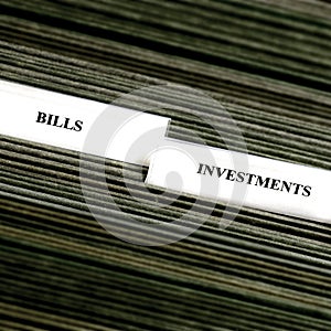 Bills Organized in Filings Tabs