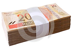 Bills, 20 Reais - Brazilian money. photo