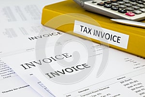 Bills, Tax invoice and Purchase orders