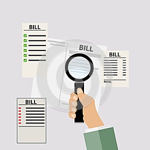 Bills for utilities