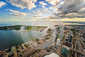 Billy Bishop airport from CN tower