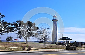 Biloxi Light in Mississippi along the Gulf Coast