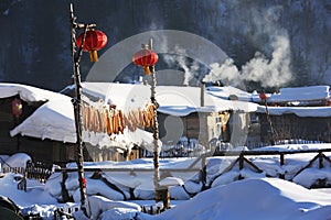 The bimodal forest farm in heilongjiang province - Snow Village