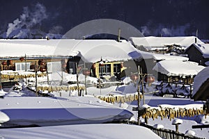 The bimodal forest farm in heilongjiang province - Snow Village