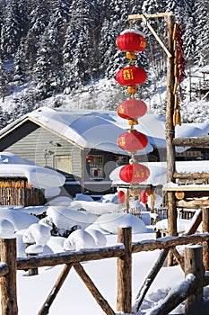 The bimodal forest farm in heilongjiang province - Snow Village