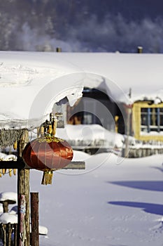 The bimodal forest farm in heilongjiang province - Snow Village photo