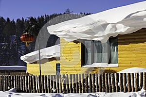 The bimodal forest farm in heilongjiang province - Snow Village photo