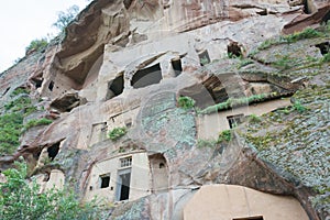 Bin County Cave Temple(UNESCO World heritage site). a famous Temple in Bin County, Shaanxi, China.