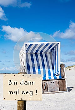 Bin dann mal weg german