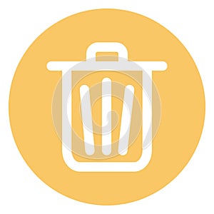 Bin, delete Bold Vector Icon which can be easily edited or modified