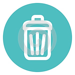 Bin, delete Bold Vector Icon which can be easily edited or modified