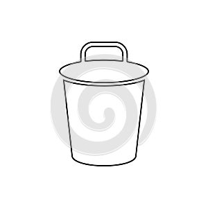 bin icon. Element of web for mobile concept and web apps icon. Thin line icon for website design and development, app development