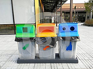 The bin waste separation ecology recycled waste